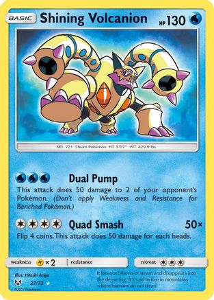 Shining Volcanion 027/73  - Holofoil