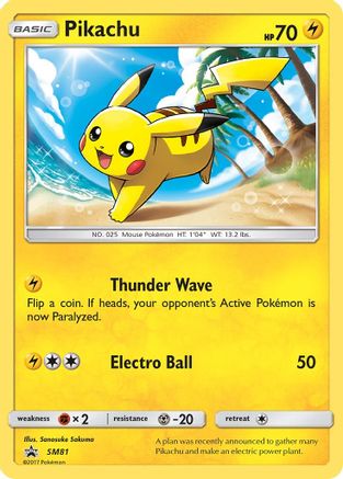 Pikachu SM81  - Holofoil