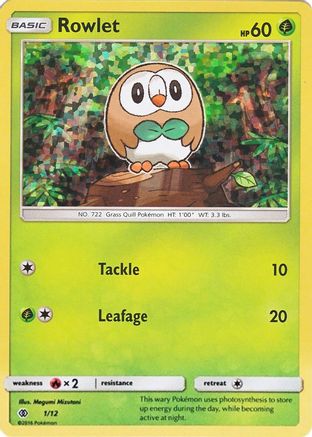 Rowlet 001/12  - Holofoil