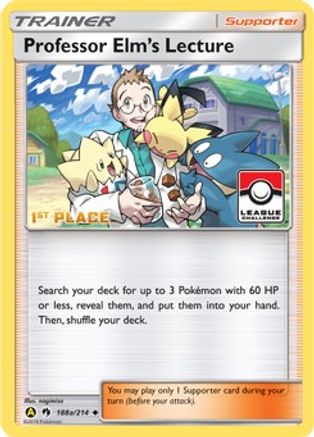 Professor Elm's Lecture 188a/214  - Reverse Holofoil