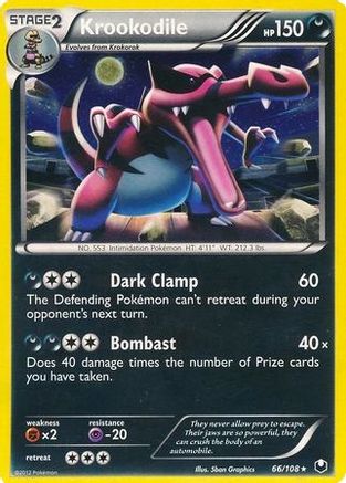 Krookodile 066/108  - Holofoil