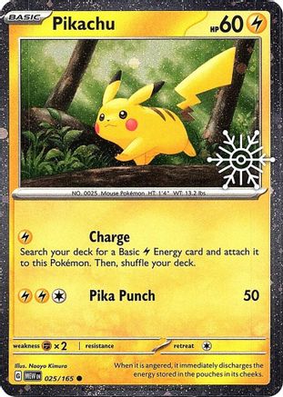 Pikachu 025/165  - Holofoil