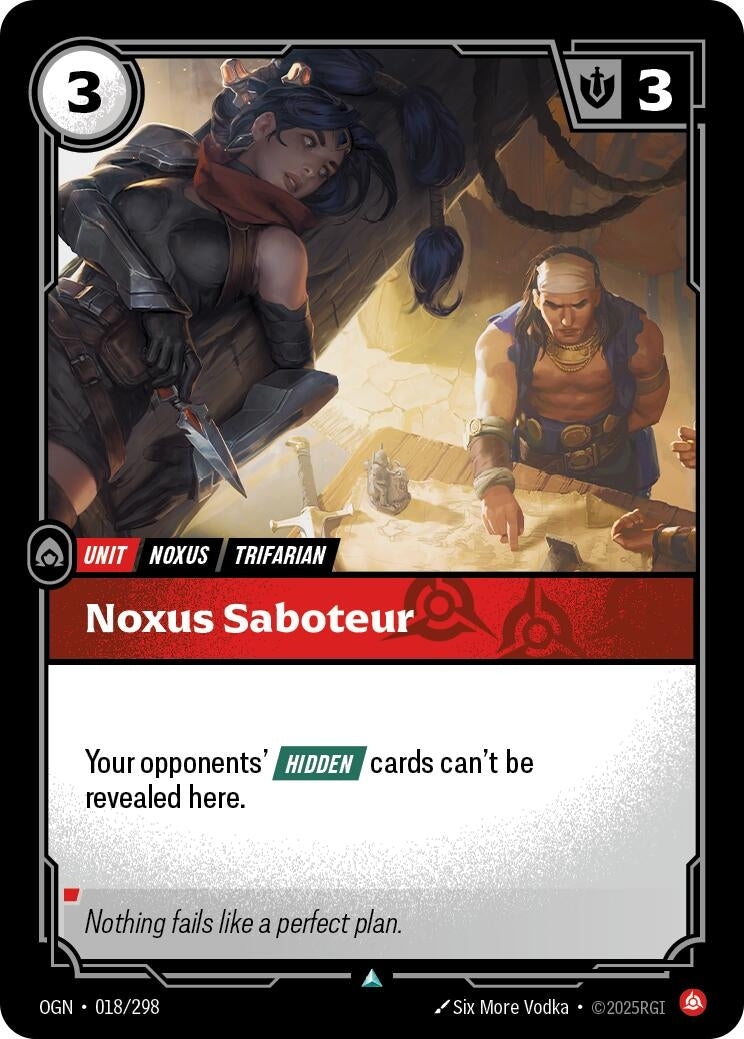 Noxus Saboteur (018/298) (Foil) [Origins]