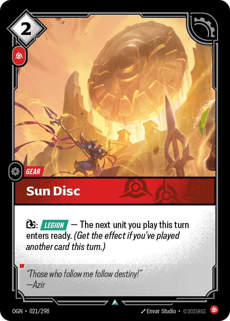 Sun Disc (021/298) (Foil) [Origins]