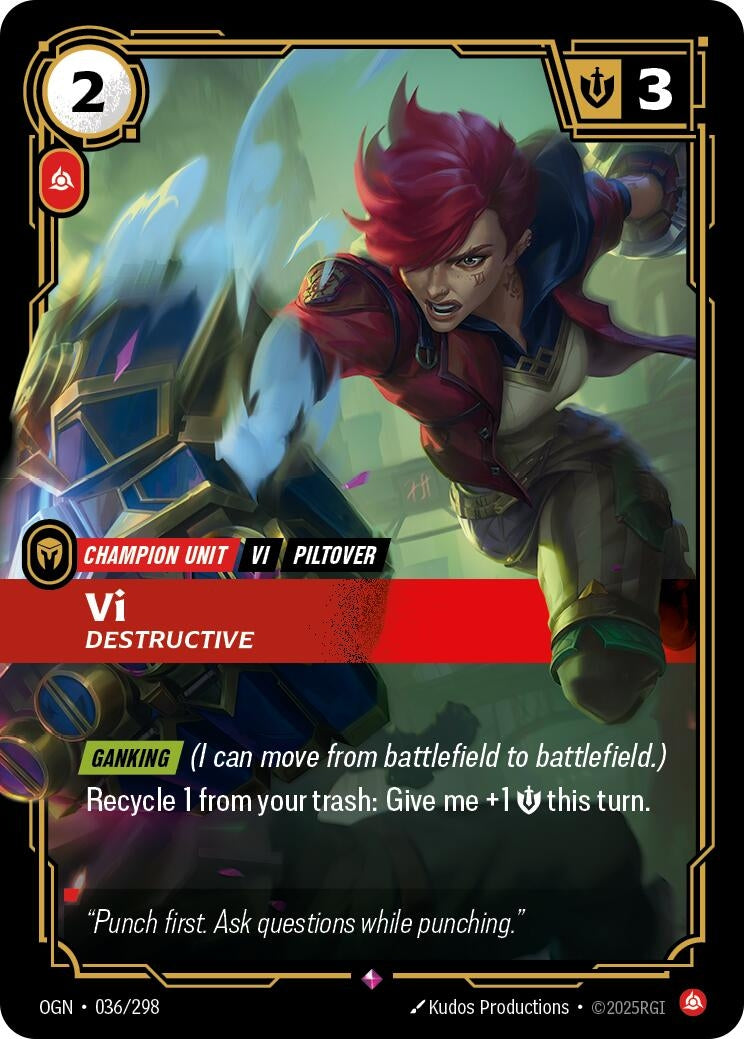 Vi - Destructive (036/298) (Foil) [Origins]
