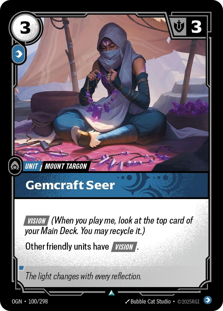 Gemcraft Seer (100/298) (Foil) [Origins]