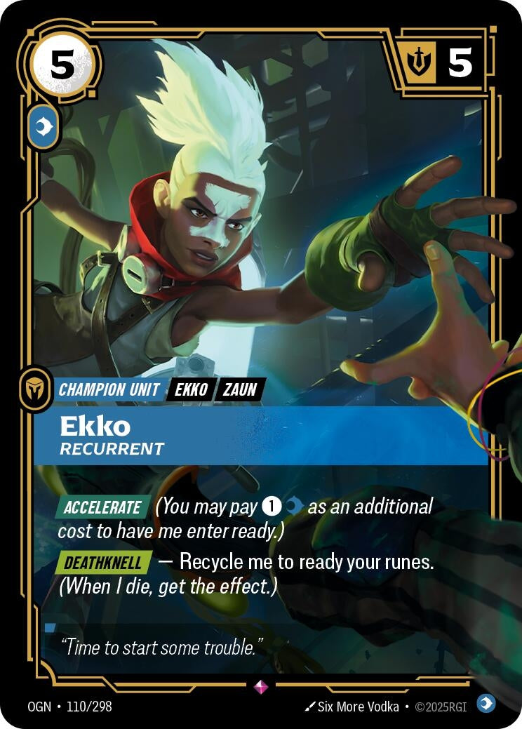 Ekko - Recurrent (110/298) (Foil) [Origins]