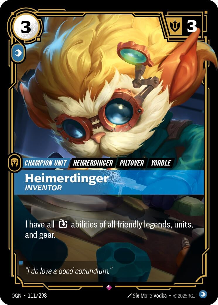 Heimerdinger - Inventor (111/298) (Foil) [Origins]