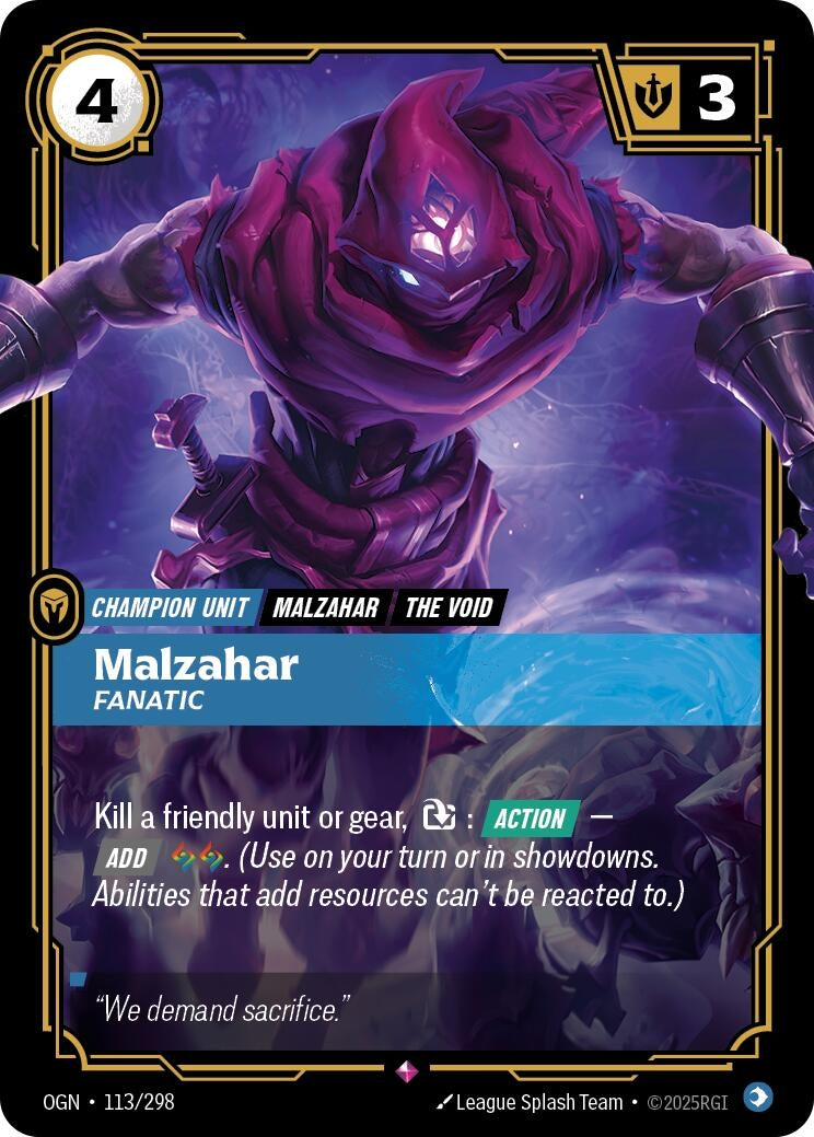 Malzahar - Fanatic (113/298) (Foil) [Origins]