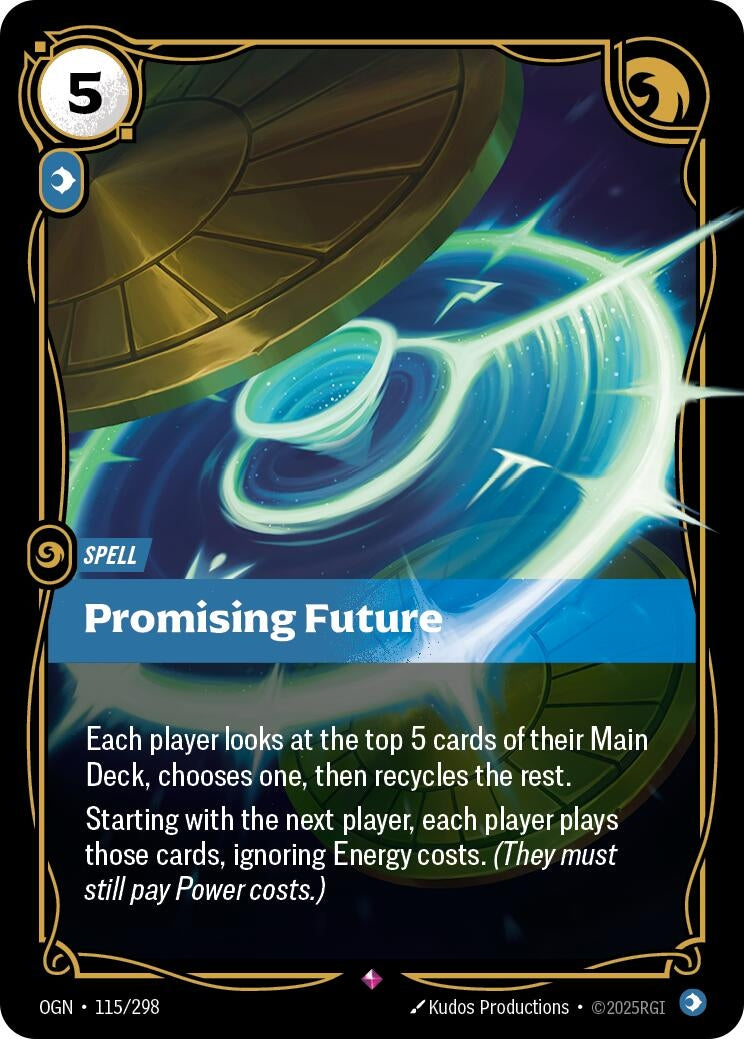 Promising Future (115/298) (Foil) [Origins]