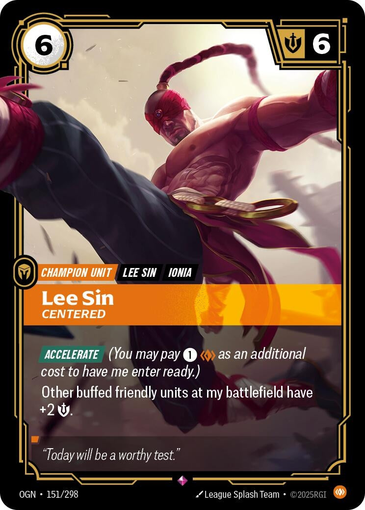 Lee Sin - Centered (151/298) (Foil) [Origins]