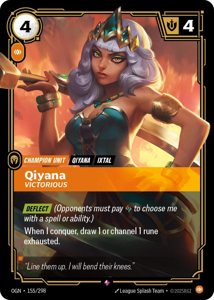 Qiyana - Victorious (155/298) (Foil) [Origins]