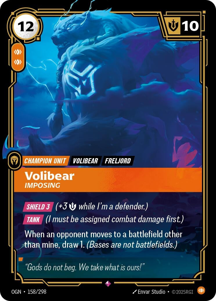 Volibear - Imposing (158/298) (Foil) [Origins]