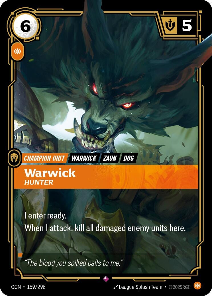 Warwick - Hunter (159/298) (Foil) [Origins]