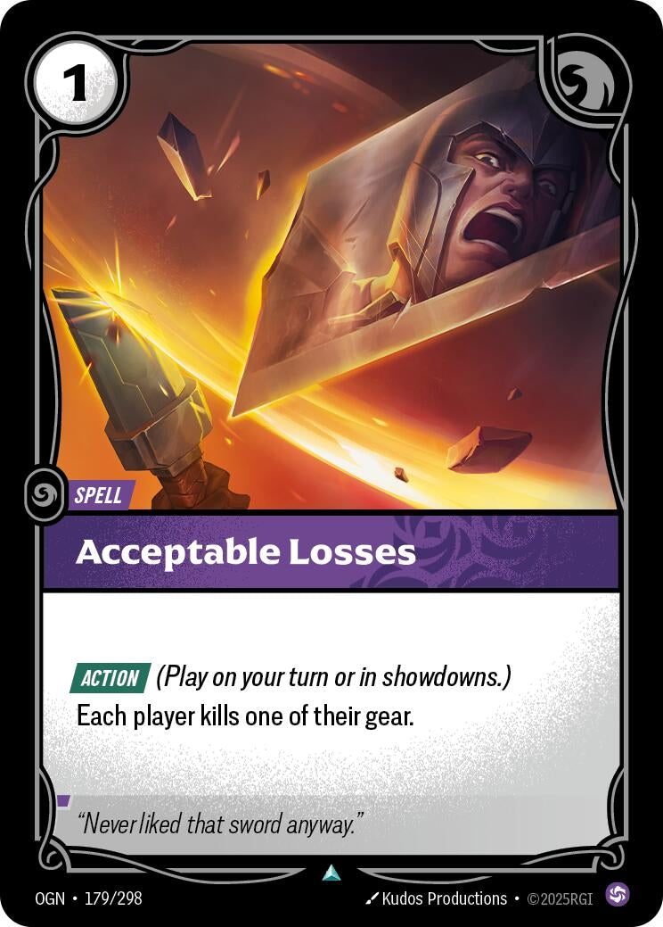 Acceptable Losses (179/298) (Foil) [Origins]