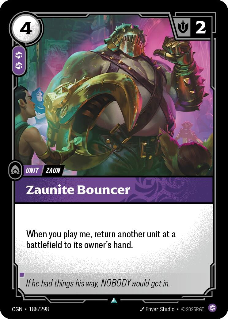 Zaunite Bouncer (188/298) (Foil) [Origins]
