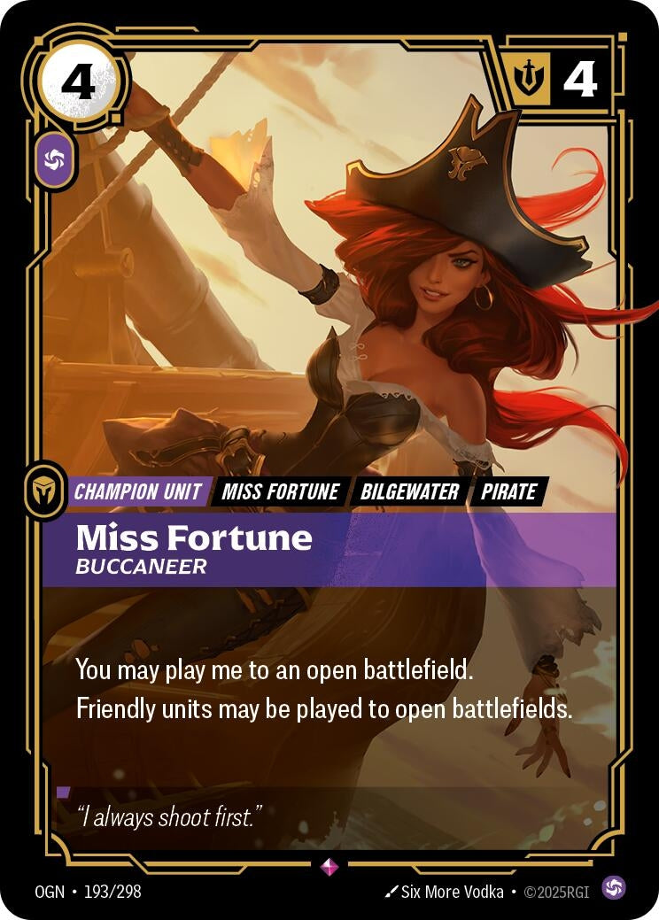 Miss Fortune - Buccaneer (193/298) (Foil) [Origins]