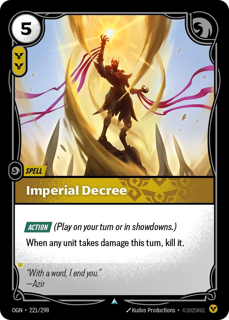 Imperial Decree (221/298) (Foil) [Origins]