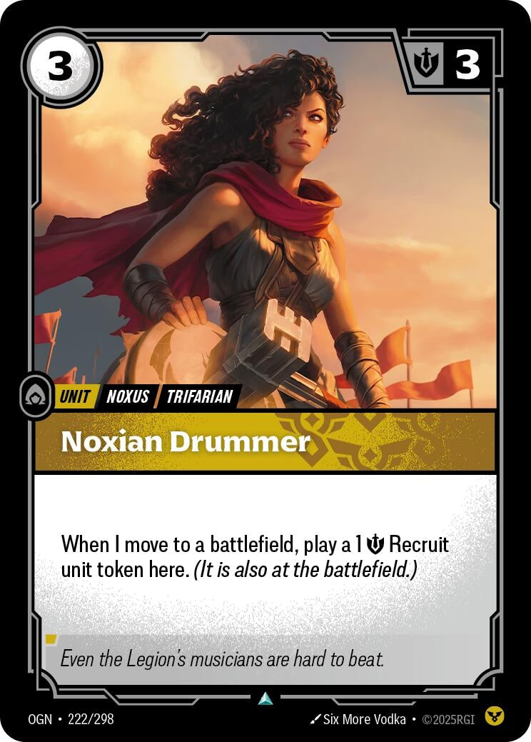Noxian Drummer (222/298) (Foil) [Origins]