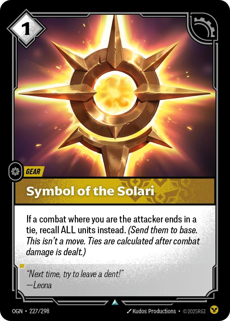 Symbol of the Solari (227/298) (Foil) [Origins]