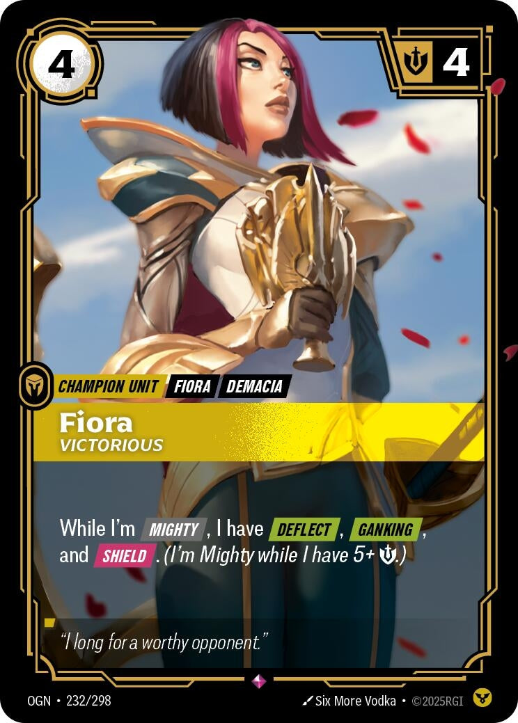 Fiora - Victorious (232/298) (Foil) [Origins]