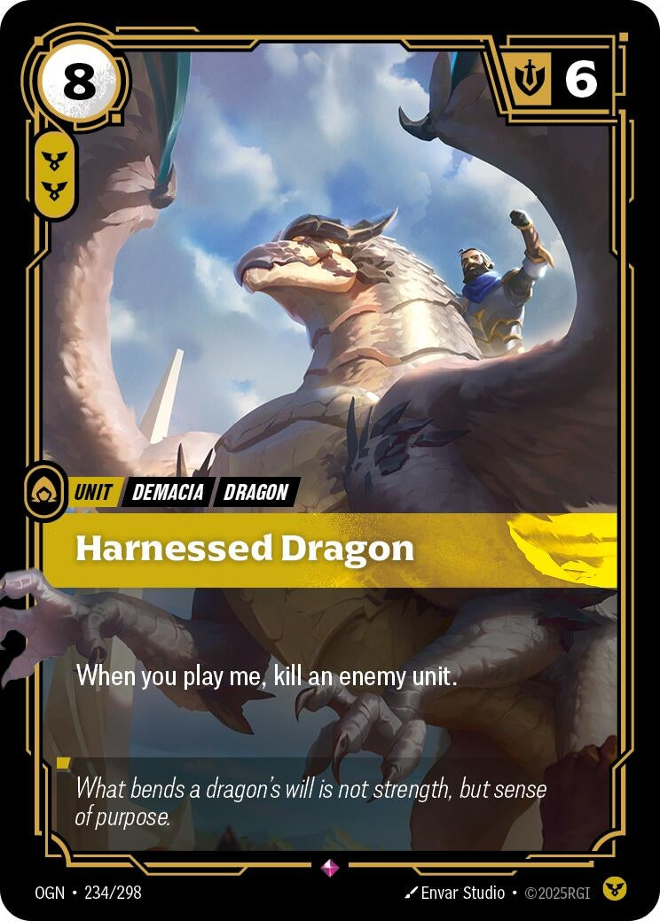 Harnessed Dragon (234/298) (Foil) [Origins]