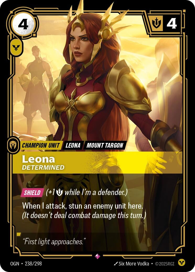 Leona - Determined (238/298) (Foil) [Origins]