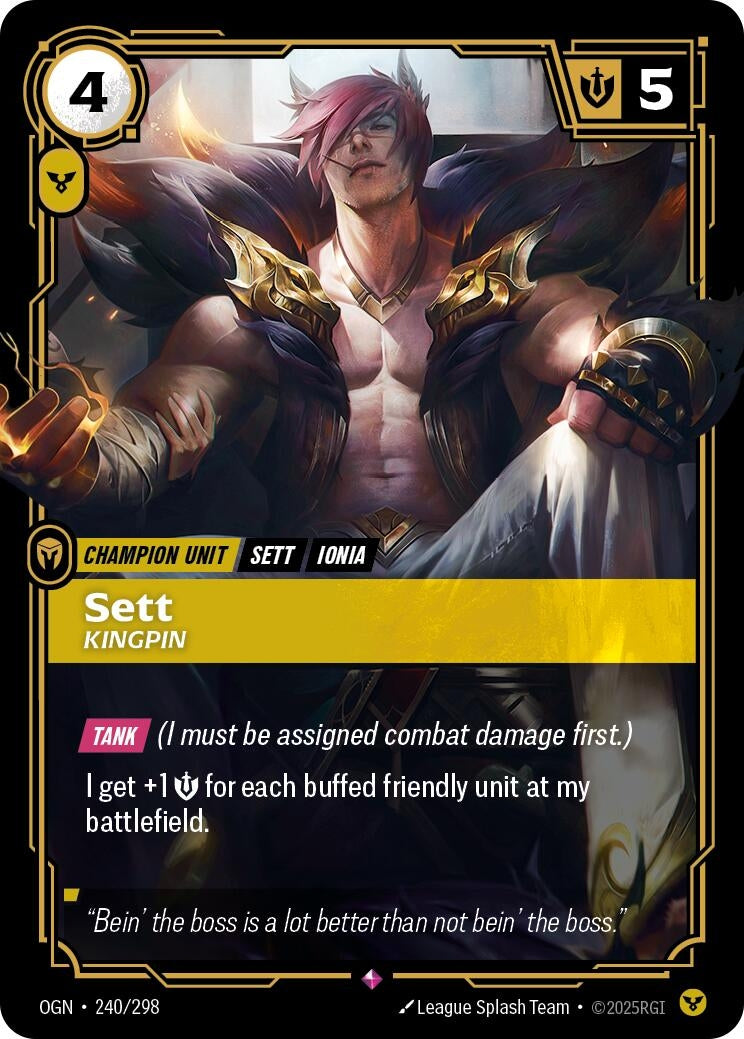 Sett - Kingpin (240/298) (Foil) [Origins]