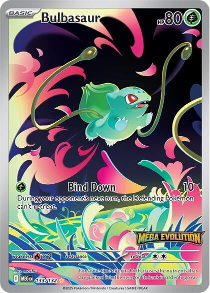 Bulbasaur - 133/132 (Mega Evolution Stamped) (133/132) (Holofoil) [Miscellaneous Cards & Products]