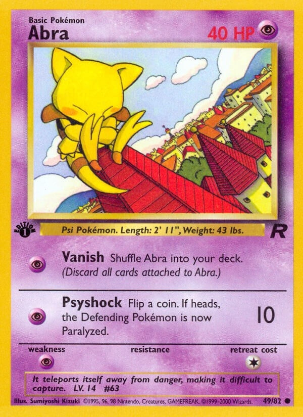 Abra (49/82) (Unlimited) [Team Rocket]