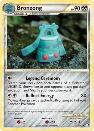 Bronzong 015  - Reverse Holofoil