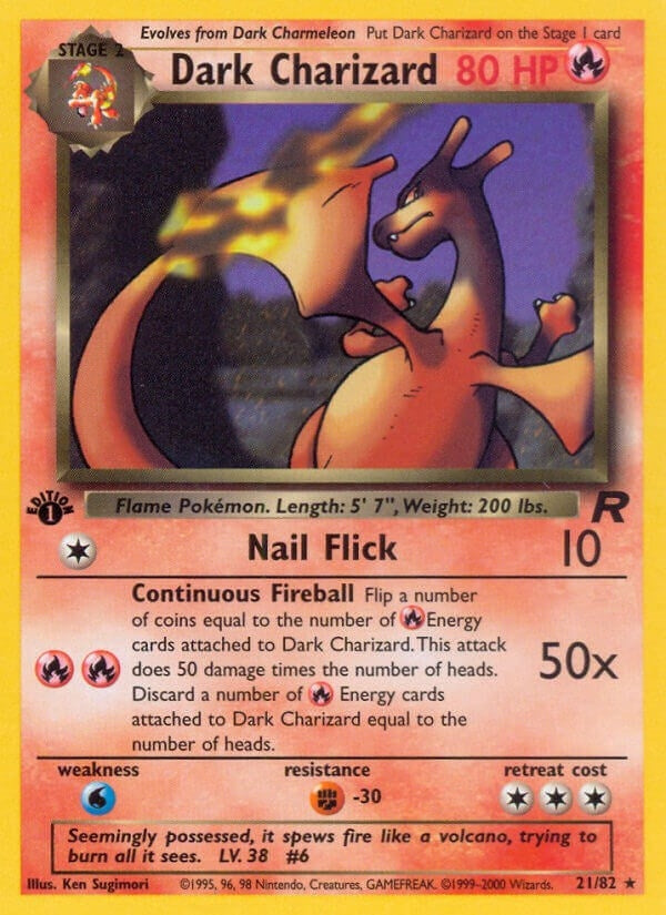 Dark Charizard (21) (21/82) (Unlimited) [Team Rocket]