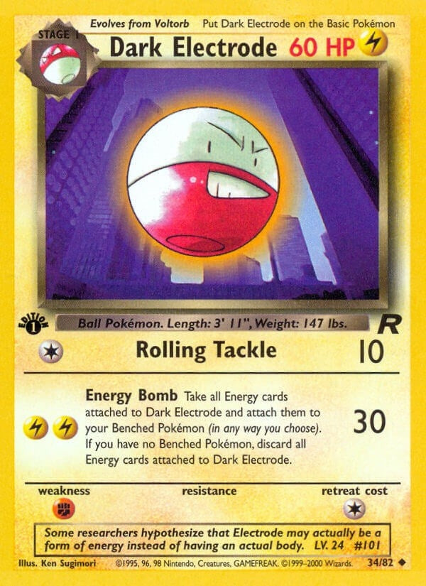 Dark Electrode (34/82) (1st Edition) [Team Rocket]