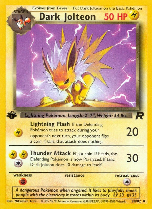Dark Jolteon (38/82) (1st Edition) [Team Rocket]