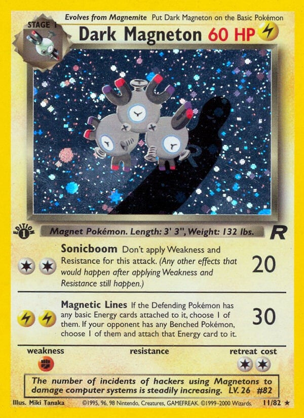 Dark Magneton (11) (11/82) (Unlimited Holofoil) [Team Rocket]