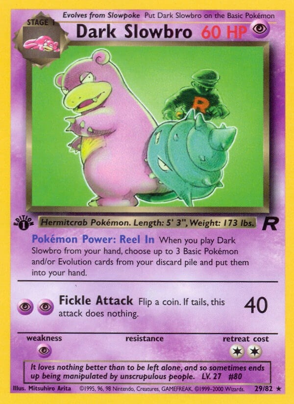 Dark Slowbro (29) (29/82) (1st Edition) [Team Rocket]