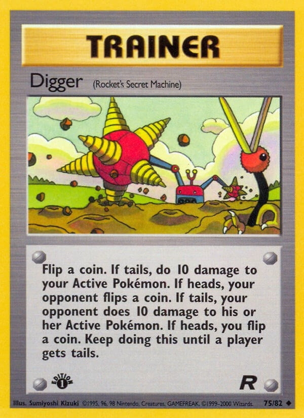 Digger (Rocket's Secret Machine) (75/82) (1st Edition) [Team Rocket]