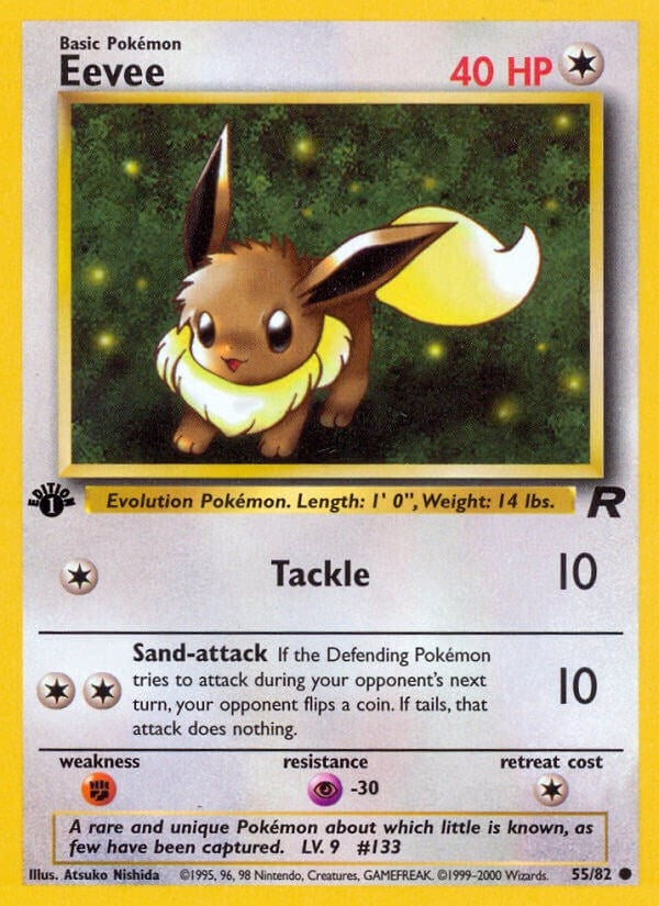 Eevee (55/82) (Unlimited) [Team Rocket]