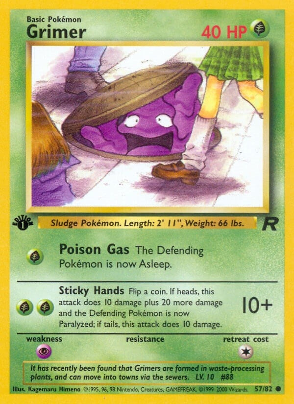Grimer (57/82) (1st Edition) [Team Rocket]