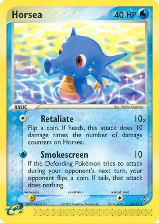 Horsea 033/097  - Reverse Holofoil