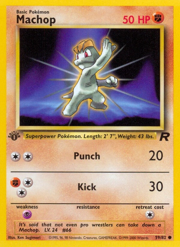 Machop (59/82) (Unlimited) [Team Rocket]
