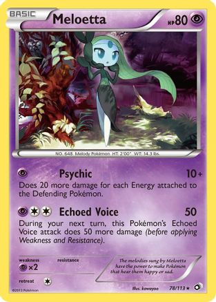 Meloetta (78) 078/113  - Holofoil