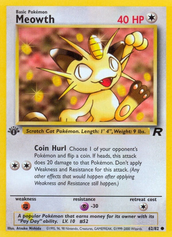 Meowth (62/82) (Unlimited) [Team Rocket]