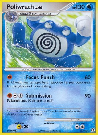 Poliwrath 035  - Reverse Holofoil
