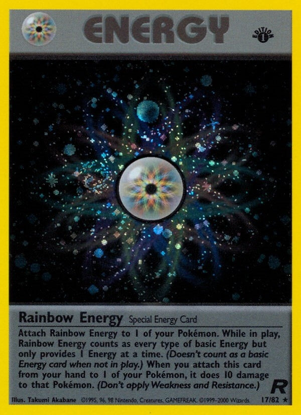 Rainbow Energy (17) (17/82) (Unlimited Holofoil) [Team Rocket]