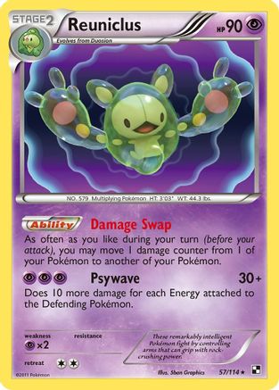 Reuniclus 057/114  - Reverse Holofoil