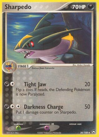 Sharpedo 038  - Reverse Holofoil