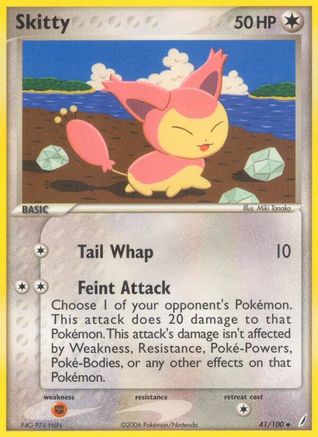 Skitty 041/100  - Reverse Holofoil