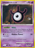 Unown (W) 080  - Reverse Holofoil