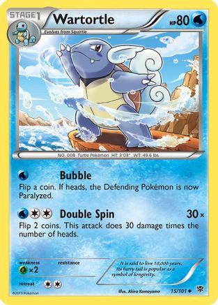 Wartortle 015/101  - Reverse Holofoil